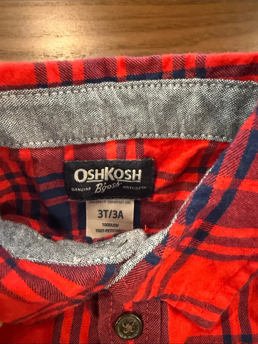 OshKosh Bgosh soft plaid